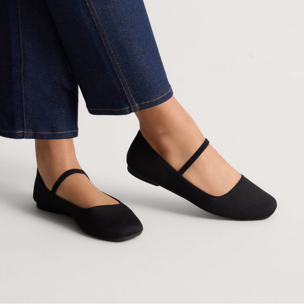 Rothy’s Mary Jane Ballet Flats Black Size 9.5